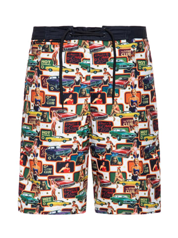 King Kerosin King Kerosin Badeshorts 70s Vibes in mehrfarbig