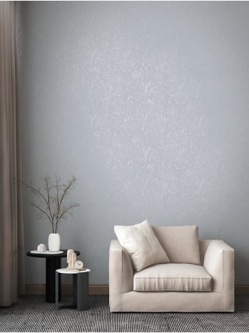 A.S. Création Tapete Graceful Flowers in Hellblau