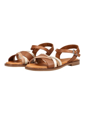 Oh! my Sandals Sandalen in Braun/Weiß