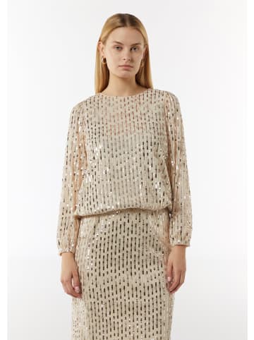 comma Bluse langarm in Beige