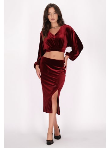 faina Damen Bluse in Weinrot