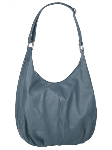 Cluty Shopper echt Leder in blau