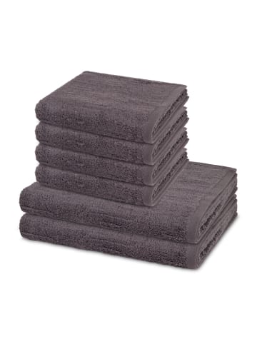 Ross 4 X Handtuch 2 X Duschtuch im Set Premium in Schiefer