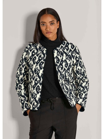 MADELEINE Modische Steppjacke mit Animal-Print in kiesel / schwarz