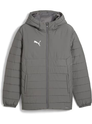 Puma Trainingsjacke "TeamADDITIONS Hooded Padded Jacket" in Grau