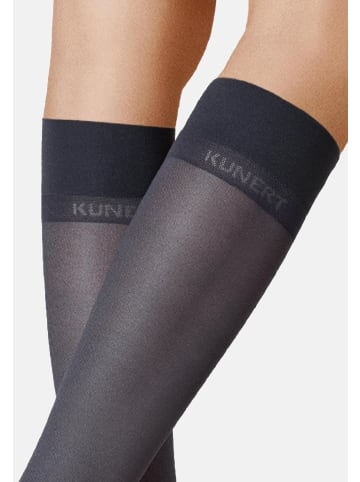 Kunert Feinkniestrümpfe Satin Look 40 weicher Bund in Marine