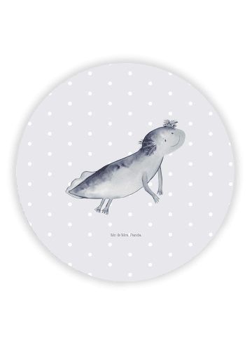 Mr. & Mrs. Panda magnet Axolotl Schwimmen ohne Spruch in Grau Pastell