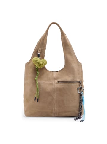 FREDs BRUDER Beautiful Mess Schultertasche Leder 40 cm in dark sand