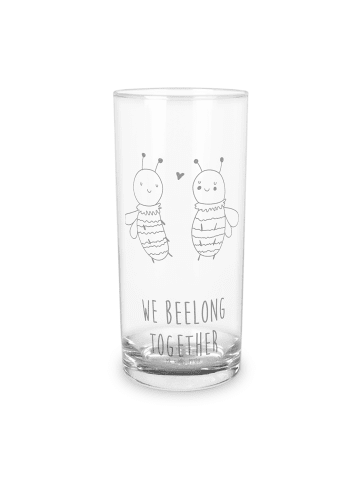 Mr. & Mrs. Panda Blümchentailglas Biene Verliebt mit Spruch in Transparent