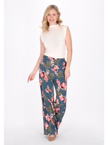 Usha Pants in dark green multicolor