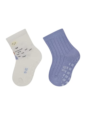 Sterntaler ABS Socken 2er-Pack Hippo in lichtgrau
