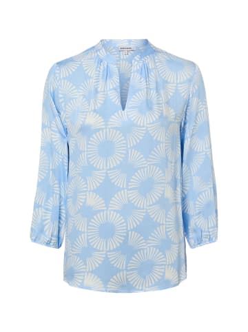 More & More Bluse in hellblau weiß