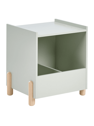 Beliani Nachttisch QUILPIE in Grün/Braun - (W) 40 x (H) 45 x (L) 36 cm