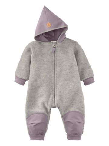 Hessnatur Wollfleece Overall in hellgrau