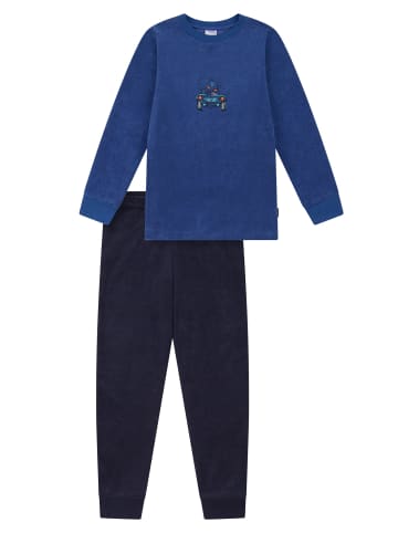Schiesser Pyjama Nightwear 1 in Blau