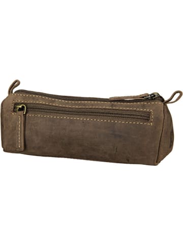 Greenburry Stifteetui Vintage Pencilcase II in Sattelbraun