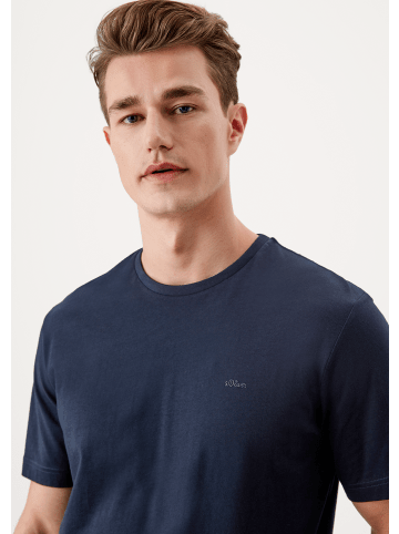 s.Oliver T-Shirt kurzarm in Blau