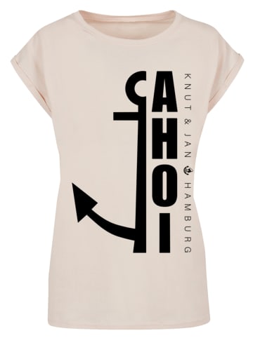 F4NT4STIC T-Shirt Ahoi Anker Knut & Jan Hamburg in Whitesand