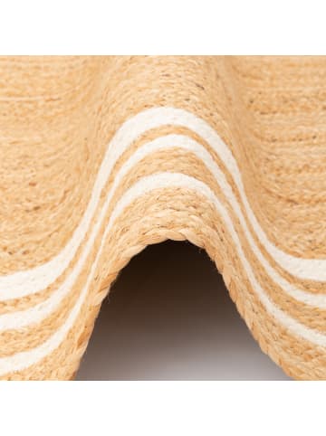 Pergamon Naturfaser Teppich Läufer Jute Salsa in Creme