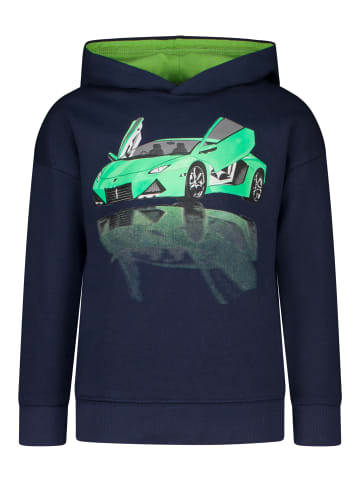 Salt and Pepper  Sweatshirt Green Car in true navy