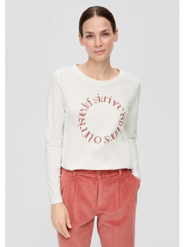 s.Oliver T-Shirt langarm in Creme