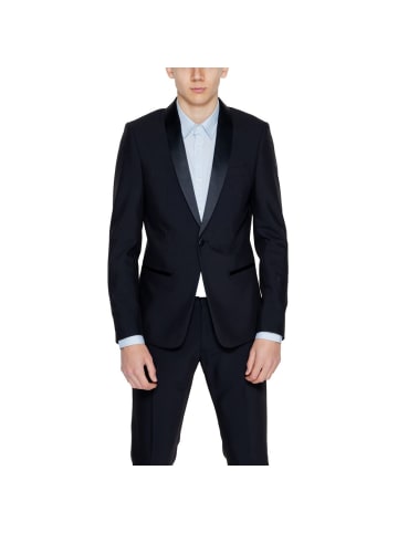Schwarz Polyester Blazer