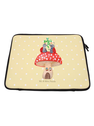 Mr. & Mrs. Panda Notebook Tasche Marienkäfer Fliegenpilz ohne Sp... in Gelb Pastell