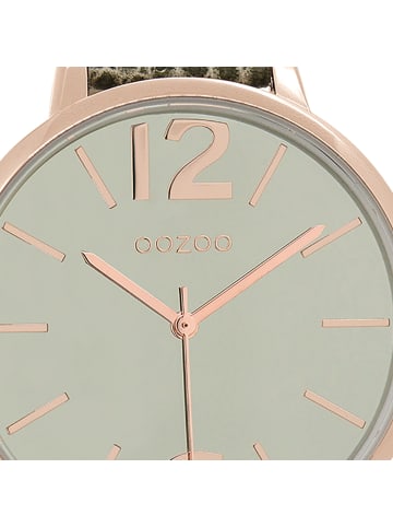 Oozoo Analog-Armbanduhr Oozoo Timepieces grün groß (ca. 43mm)