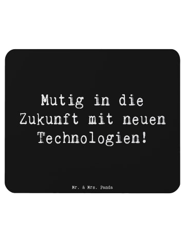 Mr. & Mrs. Panda Mauspad Spruch Neuen Technologien begegnen mit ... in Schwarz