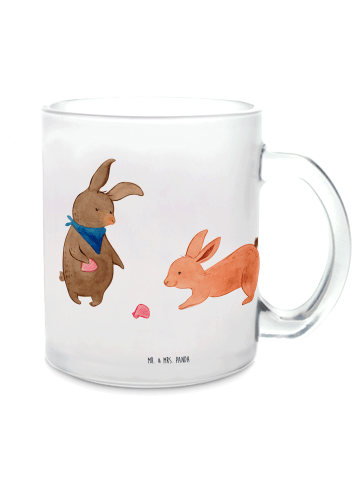 Mr. & Mrs. Panda Teetasse Hasen Muschel ohne Spruch in Transparent