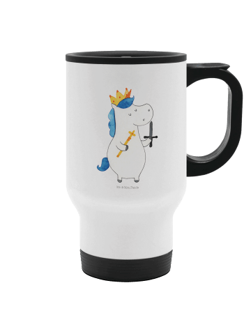 Mr. & Mrs. Panda thermosbecher Einhorn König mit Schwert ohne Sp... in Weiß