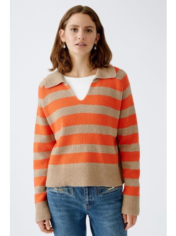 Oui Pullover in lt stone red