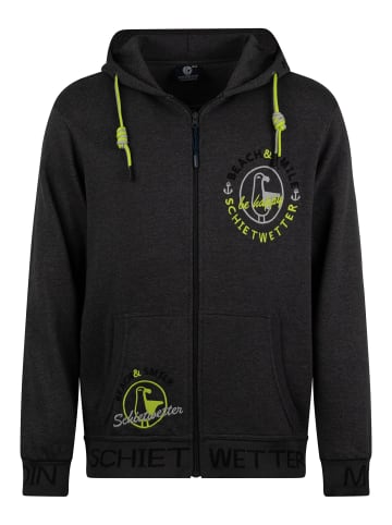 SCHIETWETTER Sweatjacke "Justus Jellyfish" in anthrazit melange