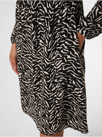 comma Kleid in schwarz weiß - 0001