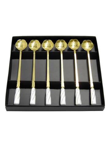 Zellerfeld 6er-Set Dessertlöffel in Gold