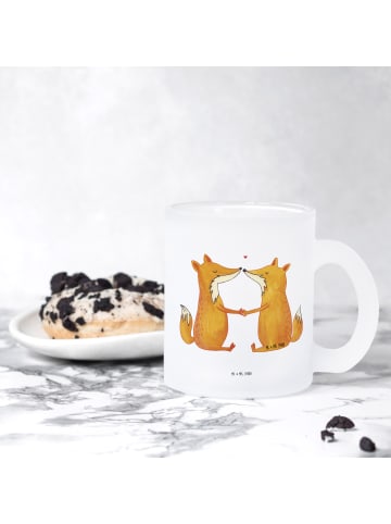 Mr. & Mrs. Panda Tee Tasse Füchse Liebe ohne Spruch in Transparent