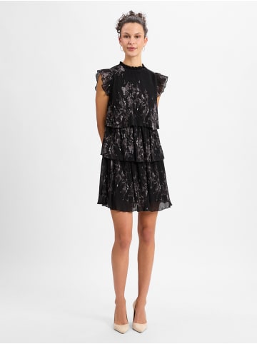 Marie Lund Kleid in schwarz lila - 0001