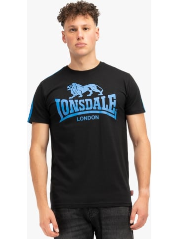 Lonsdale T-Shirt "Henconner Herren T-Shirt normale Passform" in Schwarz