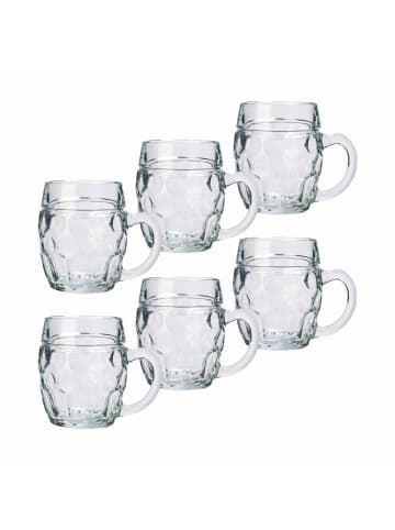 Stölzle 6er Set Bierkrüge Tübinger in 300 ml in transparent
