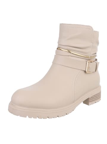 Ital-Design Stiefelette in Beige