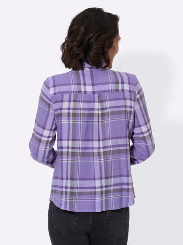 WITT WEIDEN Karo-Bluse in lila-lavendel-kariert
