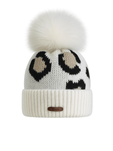 Faera Weiche und warme Wintermütze für stilvolle Looks in der Kälte. in Weiß