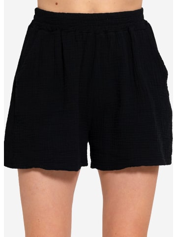 SASSYCLASSY Musselin Shorts in Schwarz