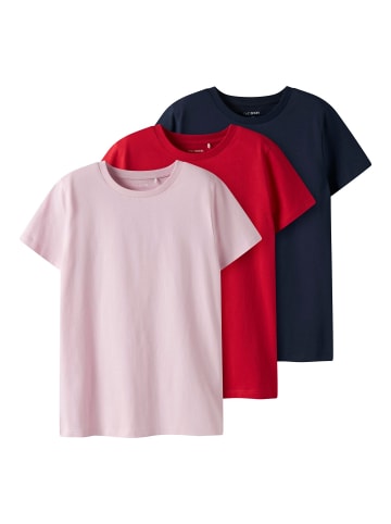 TWO SOON 3er-Pack T-Shirt in Parfait Pink
