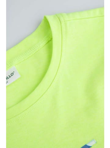 Coccodrillo T-shirt mit kurzen Ärmeln in limonengrün