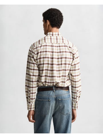 Gant Hemd in beige schoko - 0001