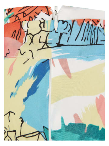 Urban Classics Urban Classics Damen Ladies AOP Satin Mini Skirt in softyellowvacation