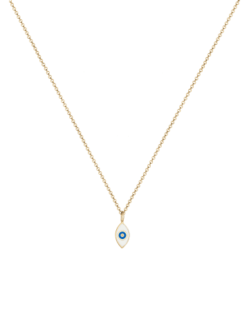 Elli Halskette 925 Sterling Silber Evil Eye in Gold