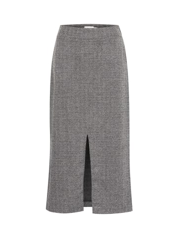 ICHI IHKATE JACQUARD LONG SK regular fit in Black/White Herringbone