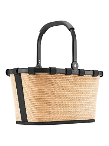 Reisenthel carrybag xs - Einkaufskorb 21 cm (smiley grey) in frame raffia black